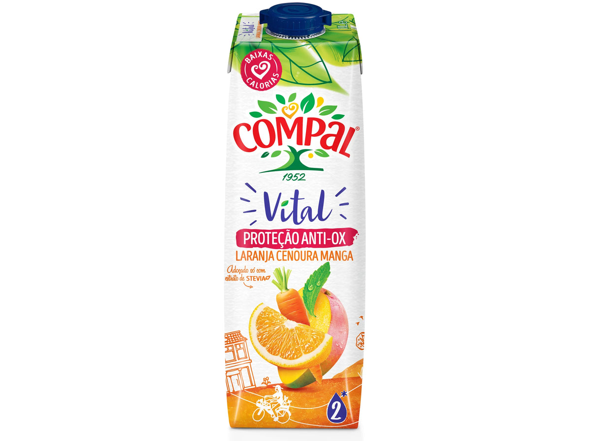 Compal Vital Laranja Cenoura Manga — 1 L