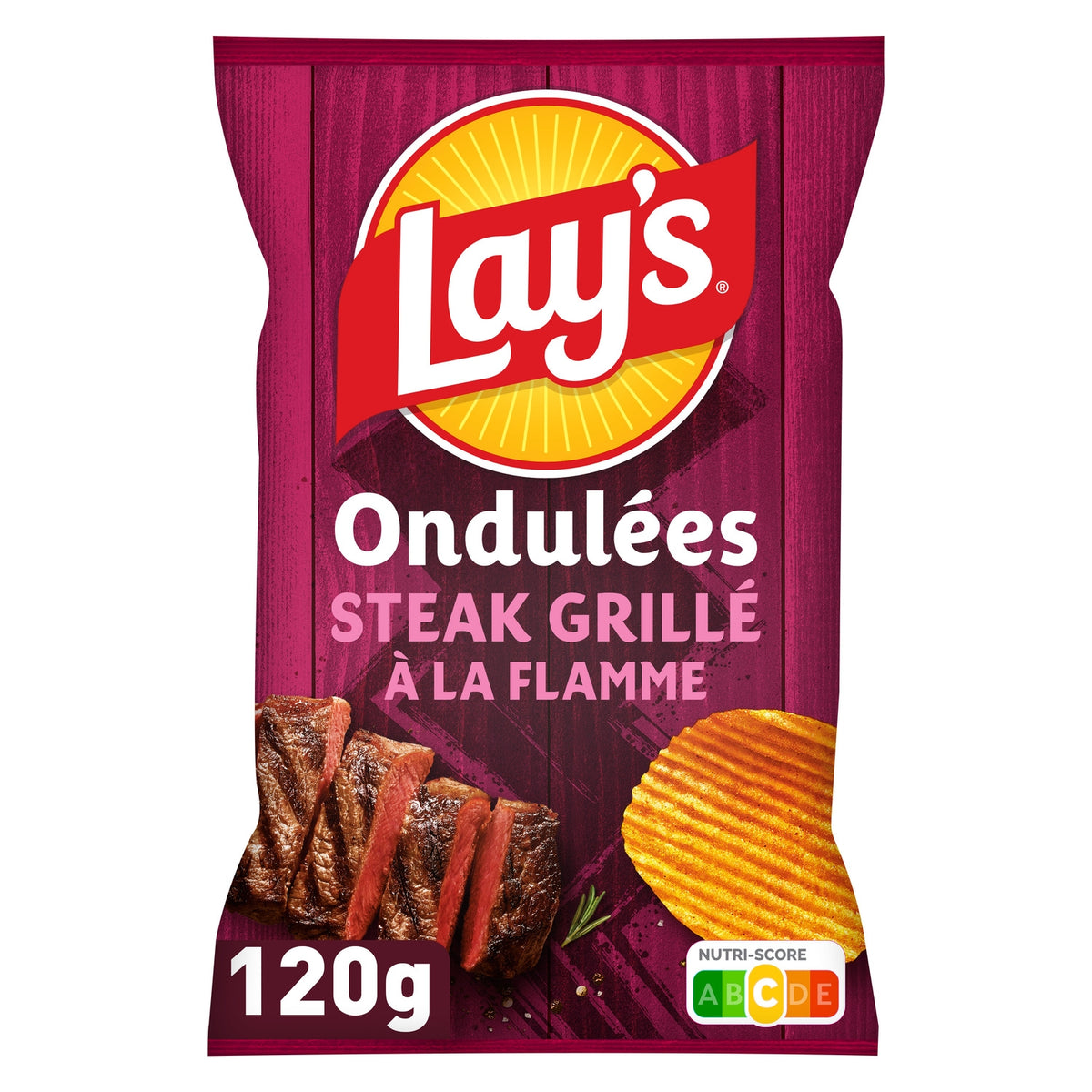 Lay’s Wavy Patatas con Sabor a Carne Asada a la Parrilla