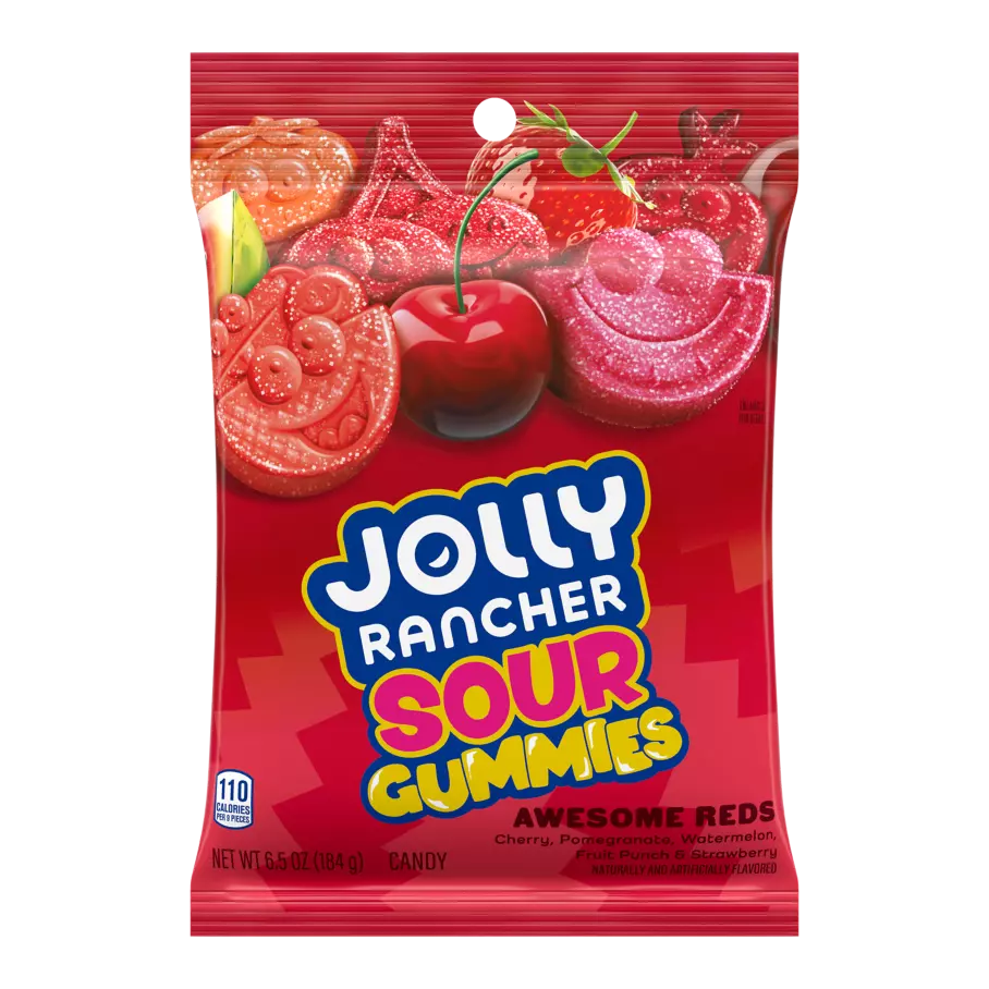 Jolly Rancher Gummies Sour Awesome Reds