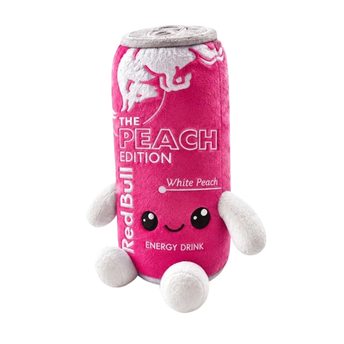 Red Bull Plush Dosetoy White Peach