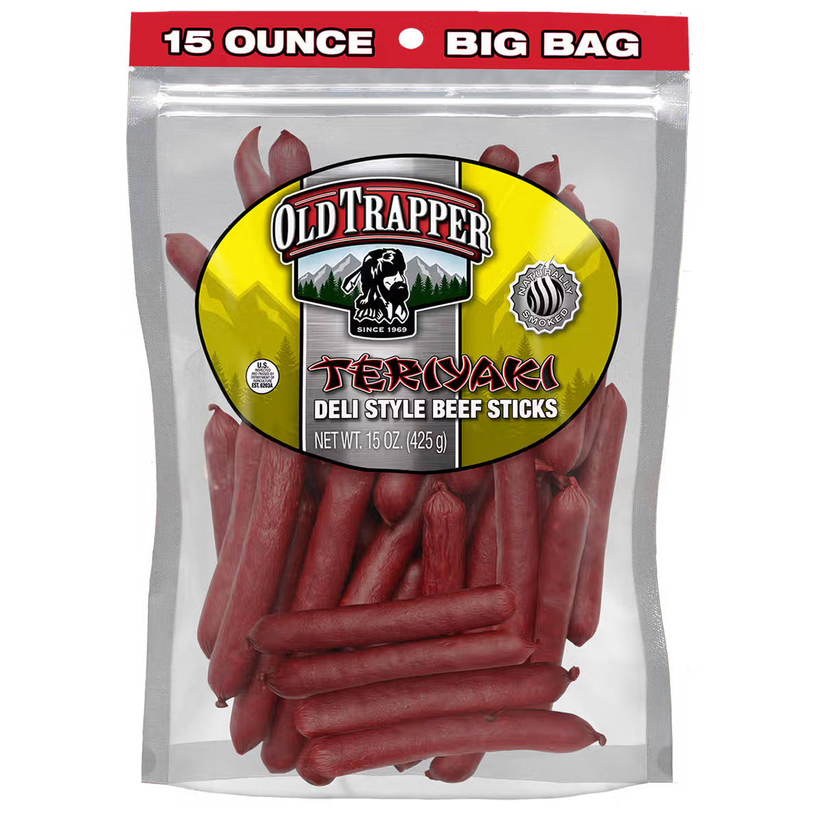 Old Trapper Teriyaki Deli Style Beef Sticks