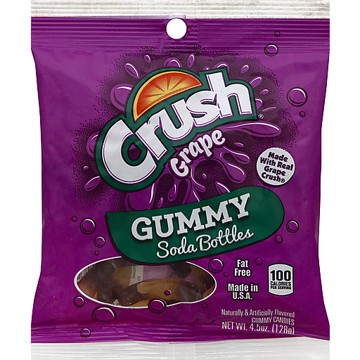Crush Grape Gummy Soda Bottles