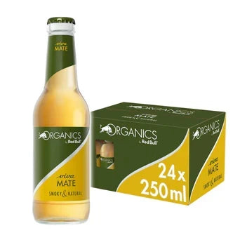 Pack X24 Red Bull Organics Viva Mate Glass Bottle 250ML