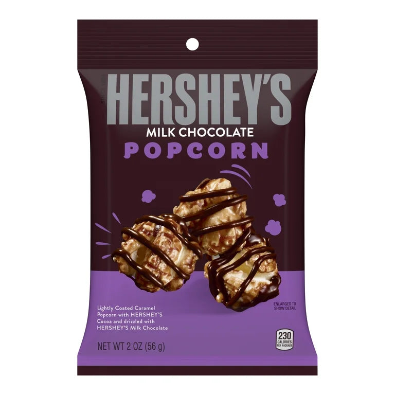 Hershey's Milk Chocolate Drizzled Popcorn