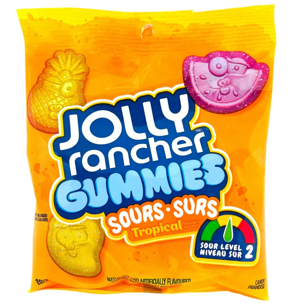 Jolly Rancher Gummies Sour Tropical Flavors
