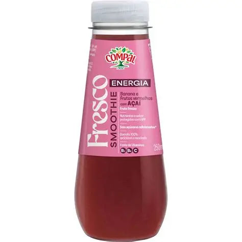 Compal Fresco Smoothie Energia — Banana & Frutos Vermelhos com Açaí — 25 cl