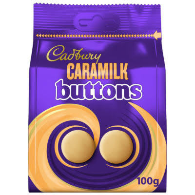 Botones de chocolate Caramilk de Cadbury