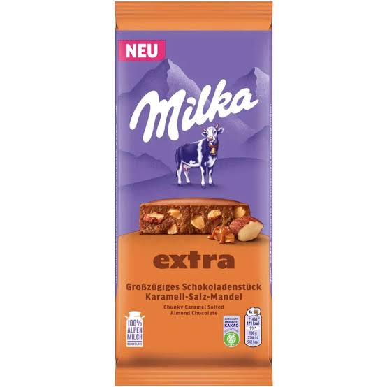 Milka Extra Caramel Salt Almond