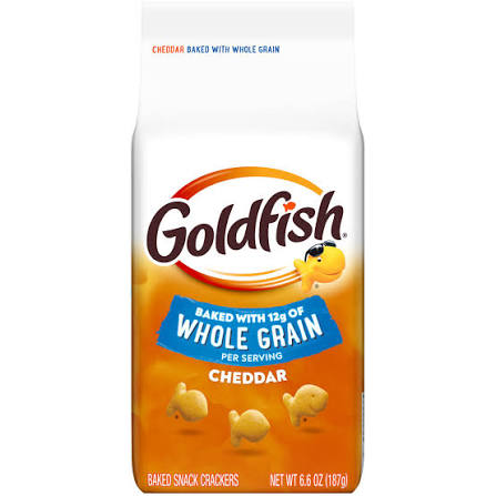 Goldfish Baked with Whole Grain Cheddar