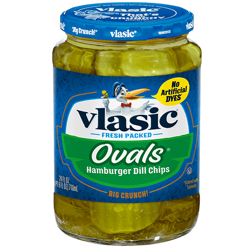 Vlasic Ovals Hamburger Dill Chips