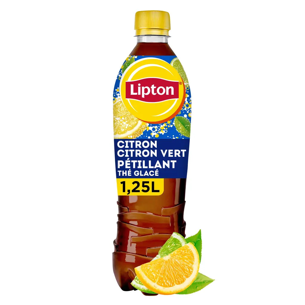 Lipton Ice Tea Citron Citron Vert Pétillant — 1.25 L